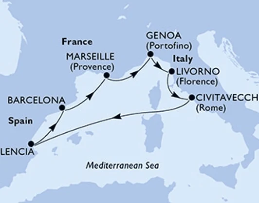 Круиз «Калейдоскоп Средиземноморья»